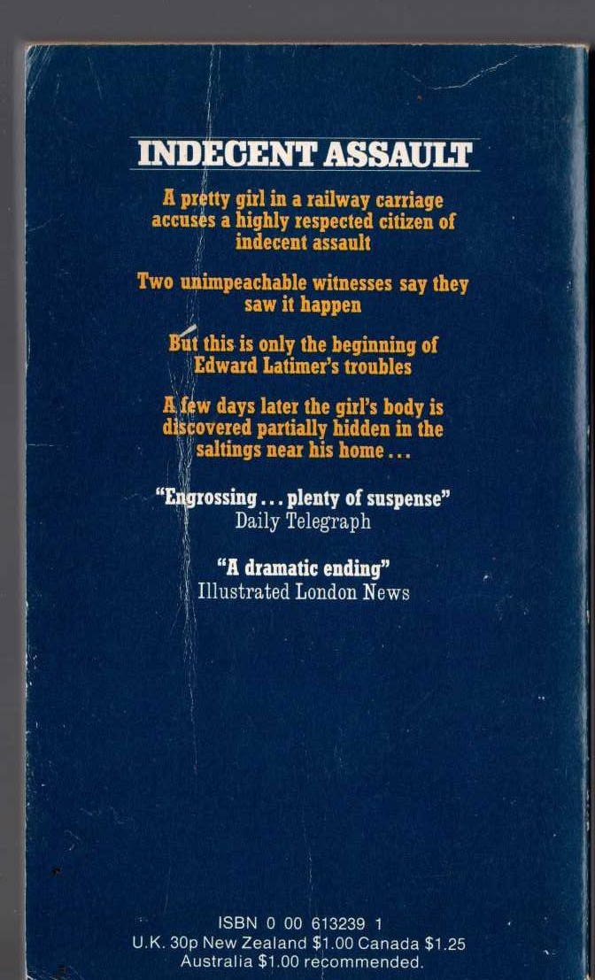 Andrew Garve  THE CUCKOO LINE AFFAIR magnified rear book cover image