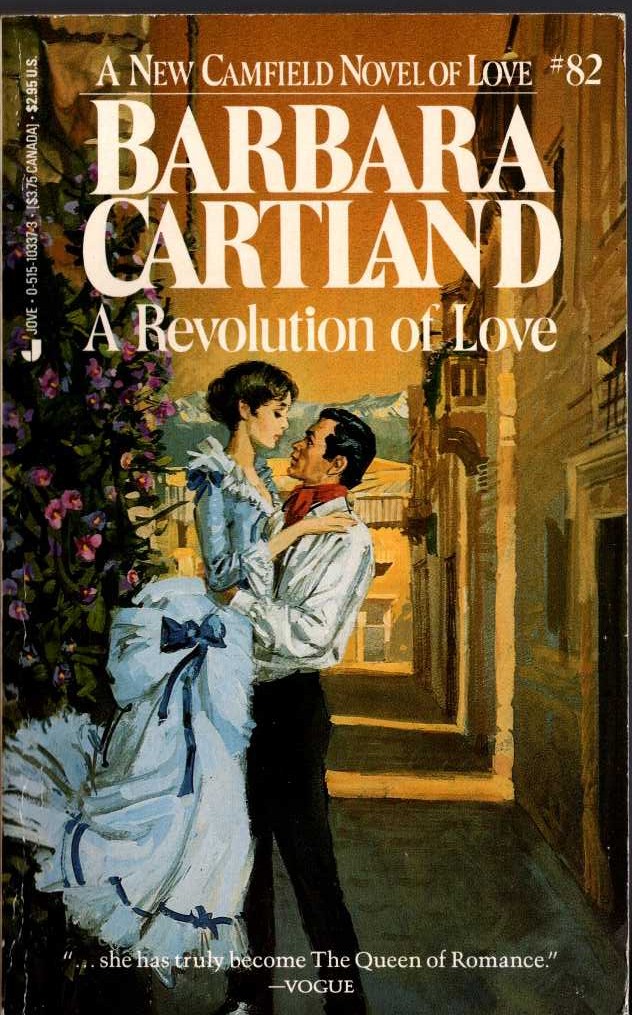 Barbara Cartland  A REVOLUTION OF LOVE front book cover image