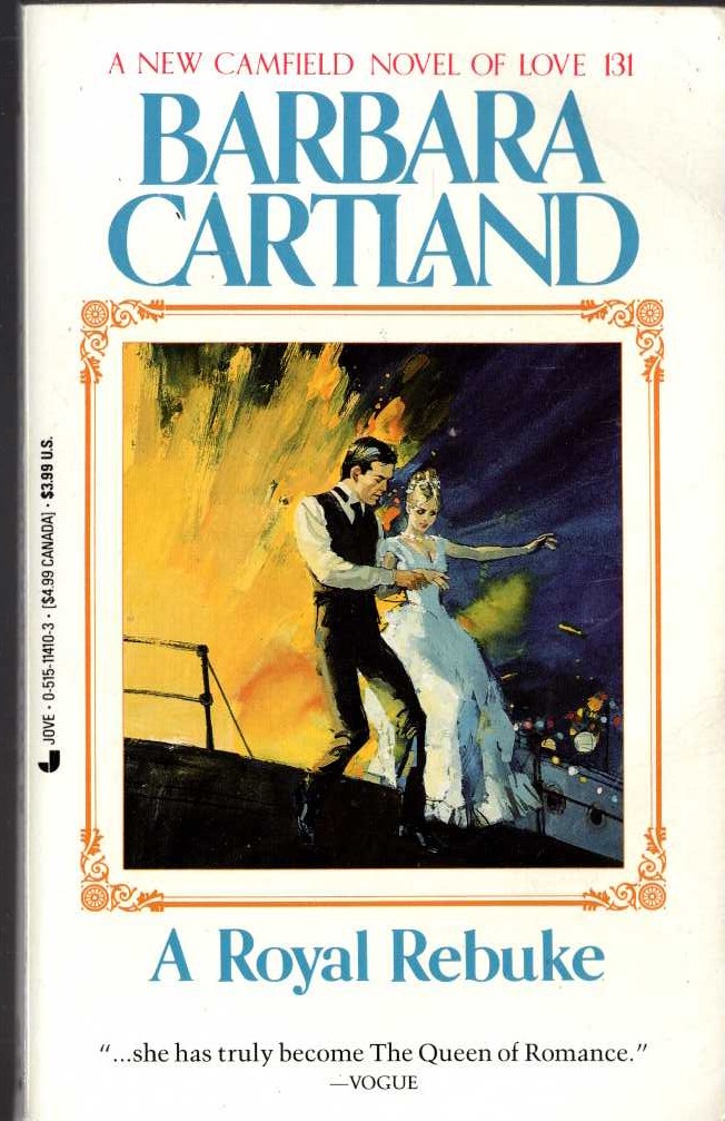 Barbara Cartland  A ROYAL REBUKE front book cover image