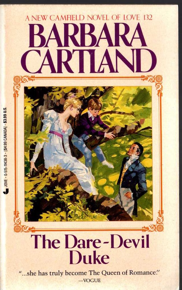 Barbara Cartland  THE DARE-DEVIL DUKE front book cover image