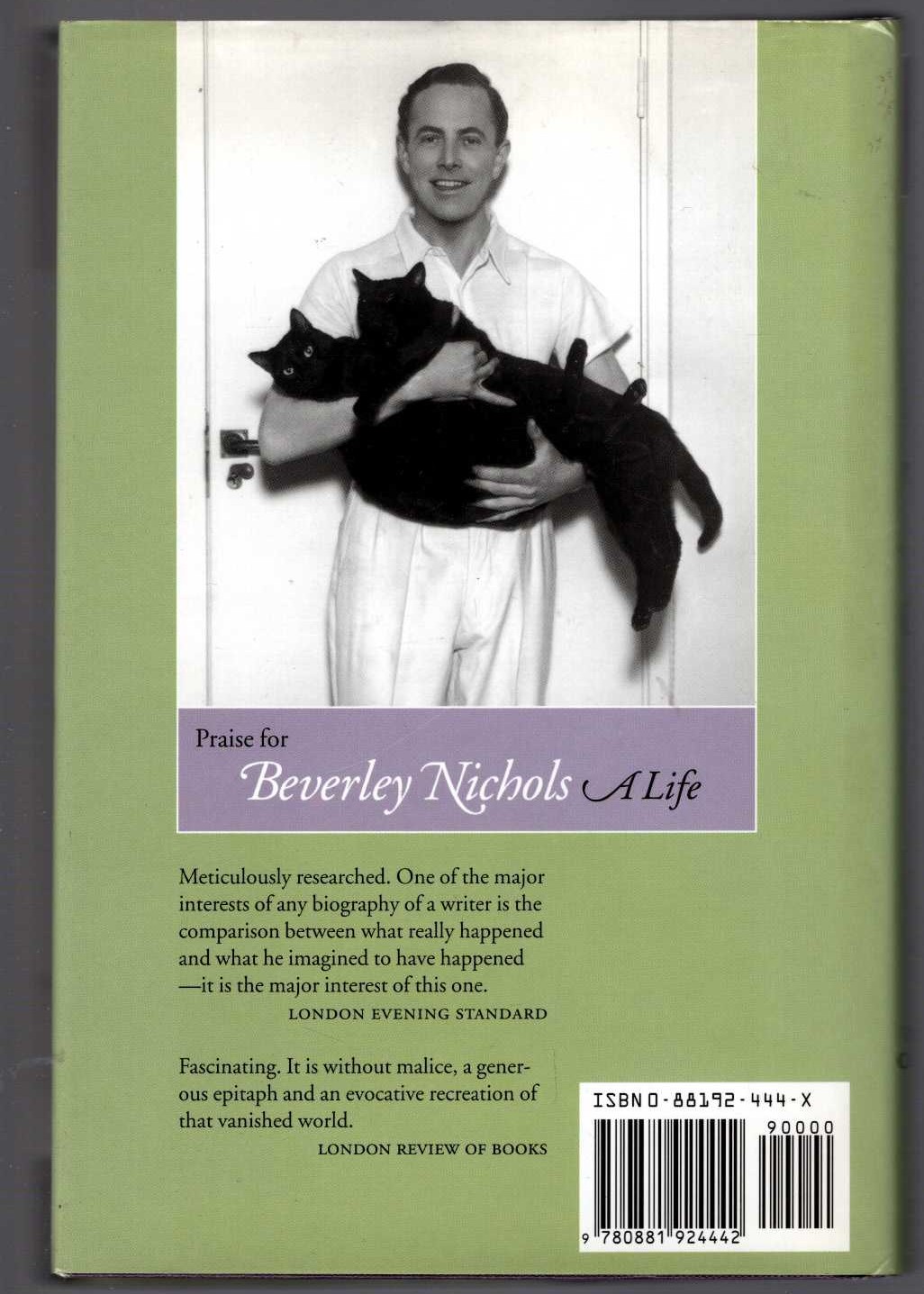 BEVERLEY NICHOLS. A Life magnified rear book cover image