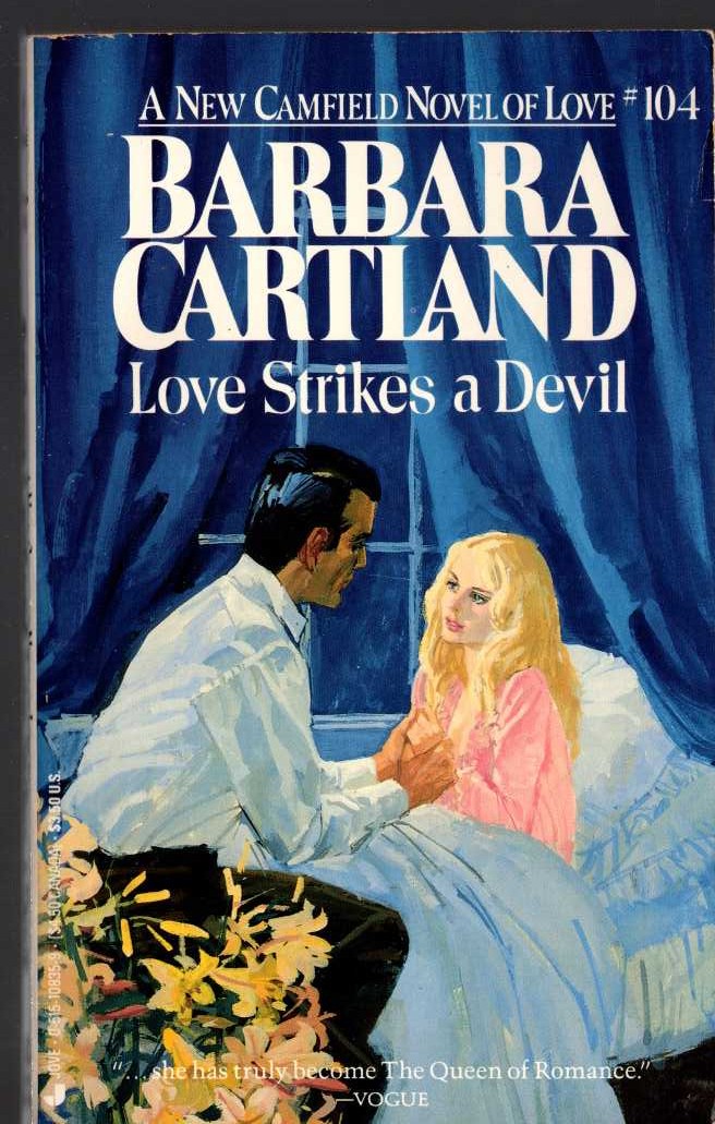 Barbara Cartland  LOVE STRIKES A DEVIL front book cover image