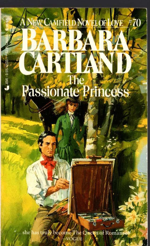 Barbara Cartland  THE PASSIONATE PRINCESS front book cover image
