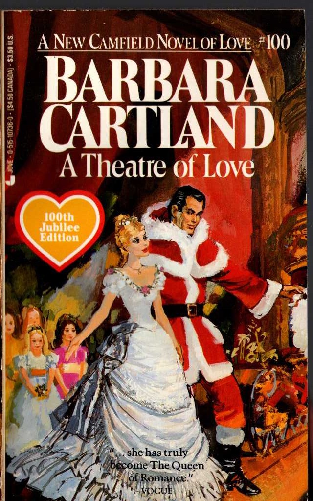 Barbara Cartland  A THEATRE OF LOVE front book cover image