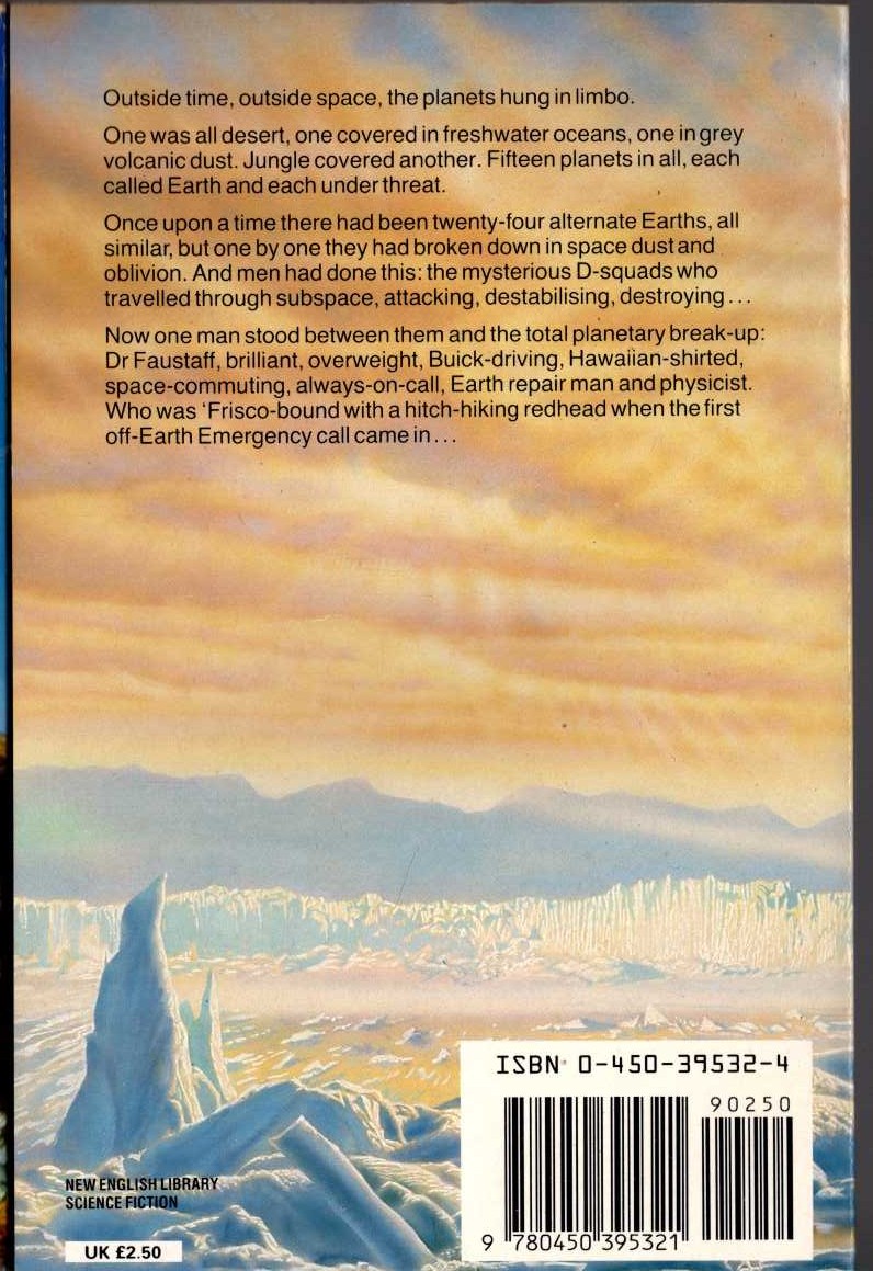 Michael Moorcock  THE RITUALS OF INFINITY magnified rear book cover image