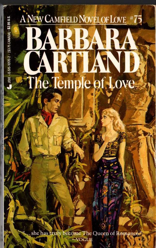 Barbara Cartland  THE TEMPLE OF LOVE front book cover image