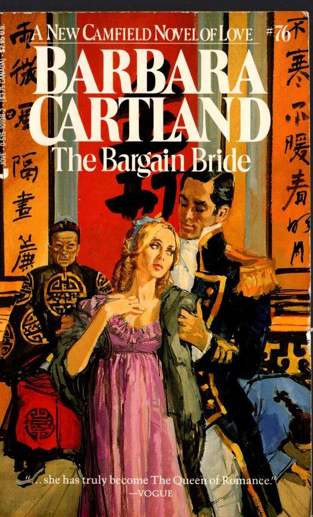 Barbara Cartland  THE BARGAIN BRIDE front book cover image