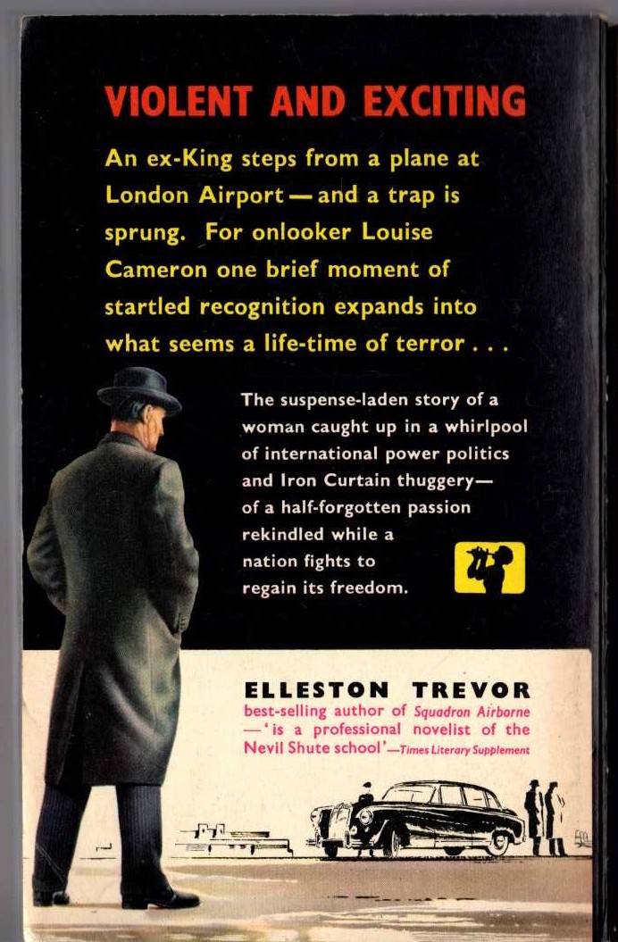 Elleston Trevor  THE V.I.P. magnified rear book cover image