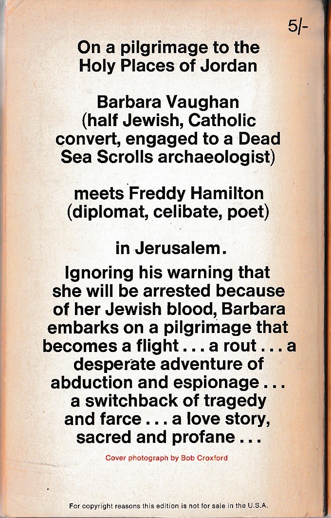 Muriel Spark  THE MANDELBAUM GATE magnified rear book cover image