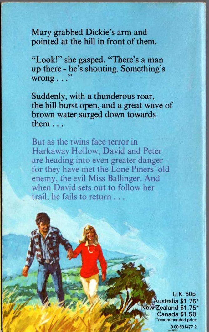 Malcolm Saville  HOME TO WITCHEND magnified rear book cover image