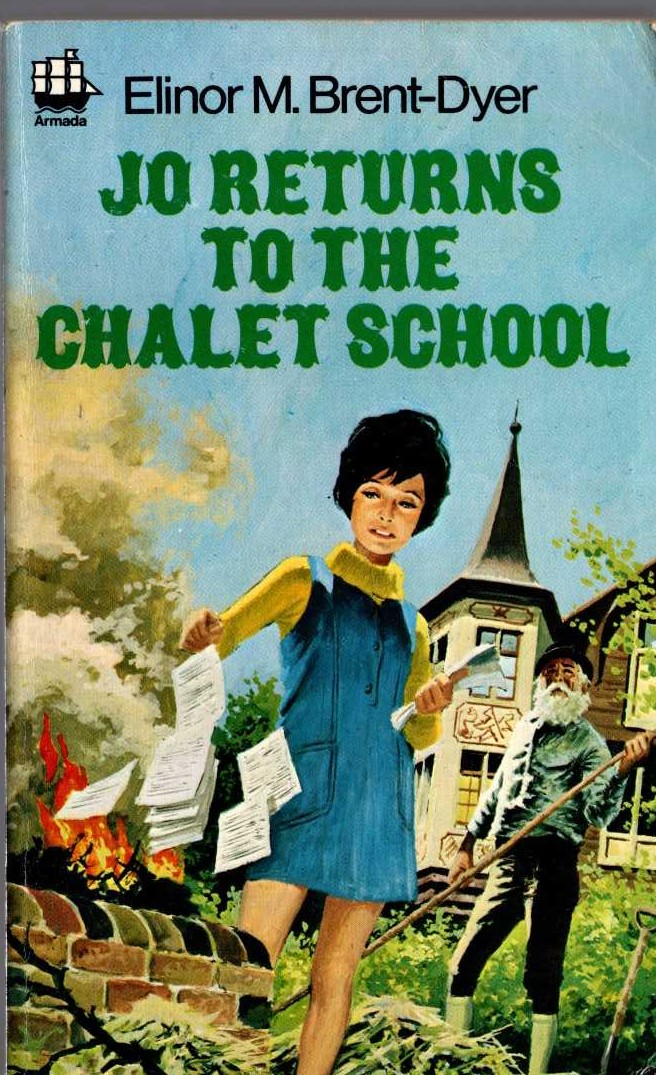 Elinor M. Brent-Dyer  JO RETURNS TO THE CHALET SCHOOL front book cover image