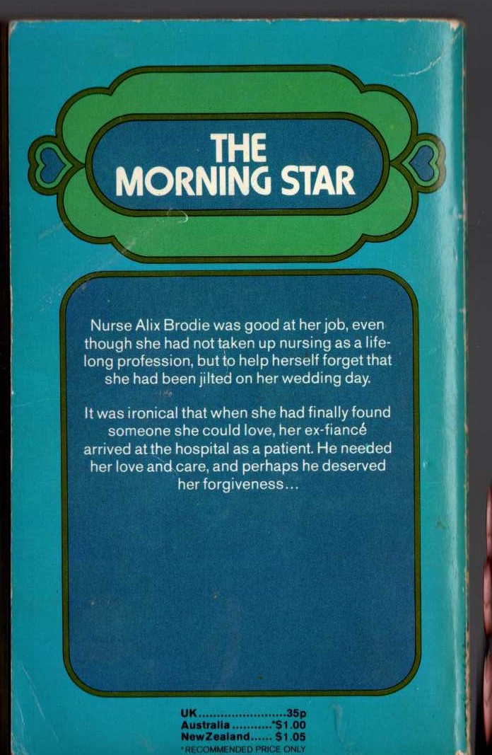 Kate Norway  THE MORNING STAR magnified rear book cover image