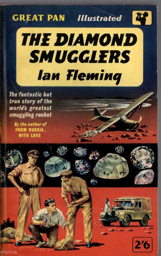 Ian Fleming  THE DIAMOND SMUGGLERS front book cover image