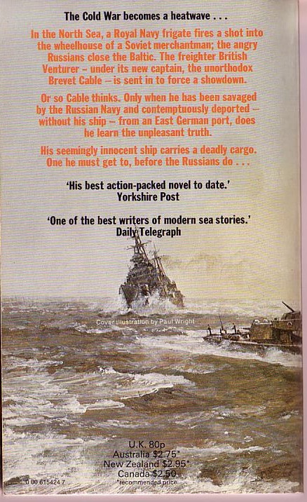 Brian Callison  A FRENZY OF MERCHANTMEN magnified rear book cover image