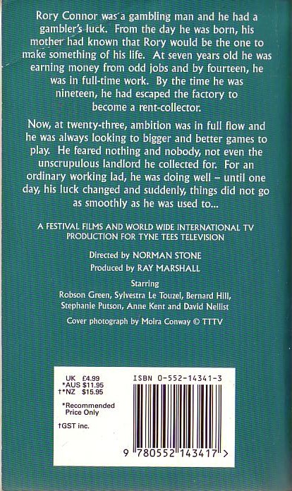 Catherine Cookson  THE GAMBLING MAN (Robson Green) magnified rear book cover image