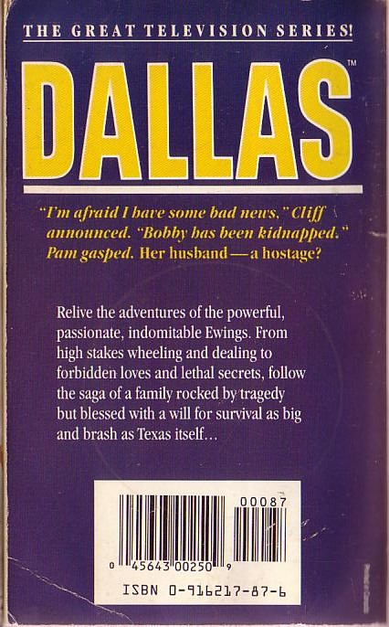 DALLAS: Hostage Heart magnified rear book cover image