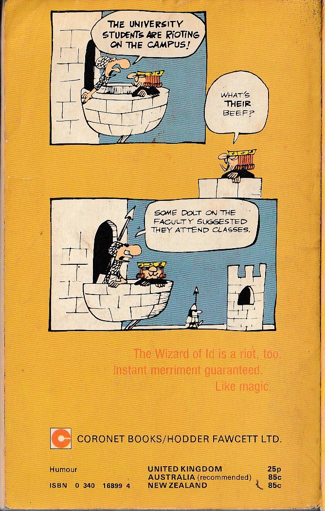 Johnny Hart  REMEMBER THE GOLDEN RULE magnified rear book cover image