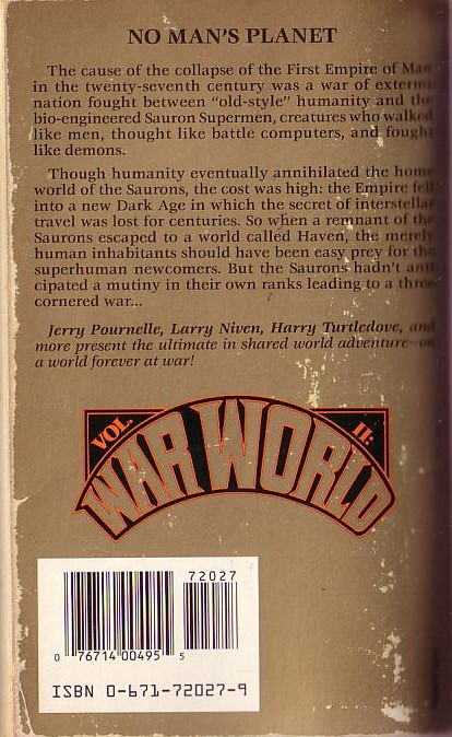 (Jerry Pournelle & others) WAR WORLD. Vol.II: DEATH'S HEAD REBELLION magnified rear book cover image