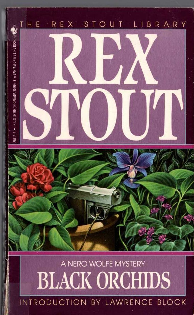 Rex Stout  BLACK ORCHIDS front book cover image