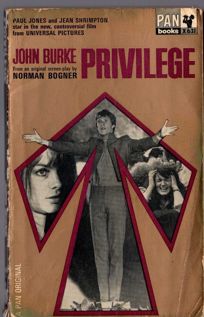 John Burke  PRIVILEGE (Film tie-in) front book cover image