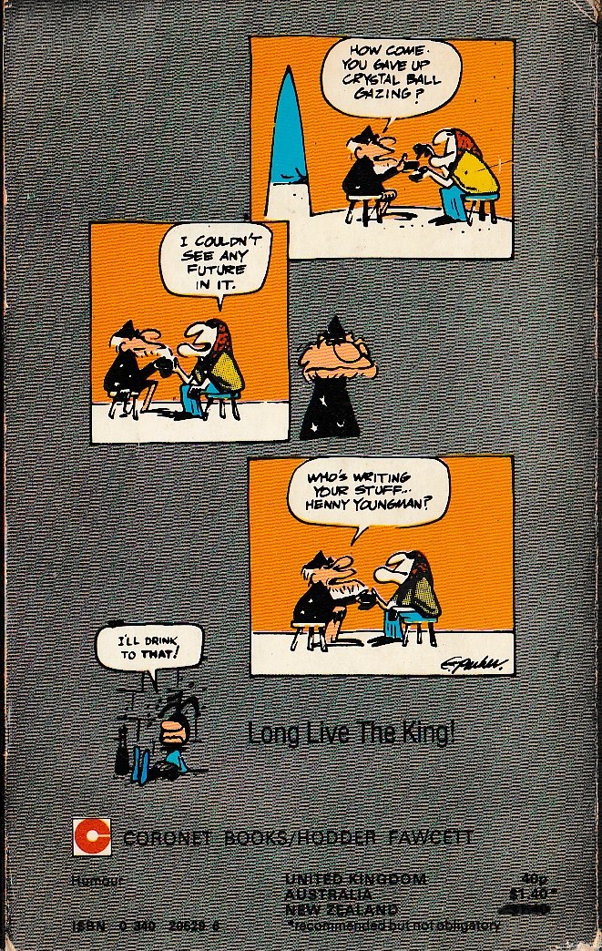 Johnny Hart  LONG LIVE THE KING! magnified rear book cover image