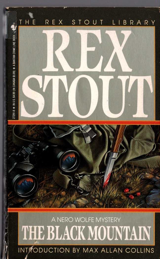 Rex Stout  THE BLACK MOUNTAIN front book cover image