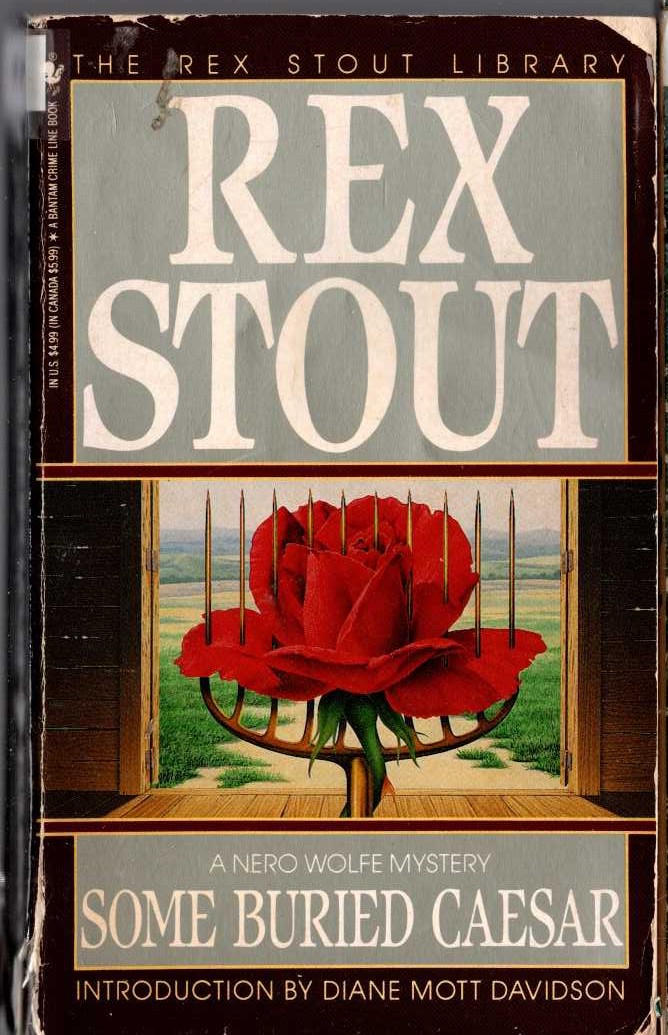 Rex Stout  SOME BURIED CAESAR front book cover image