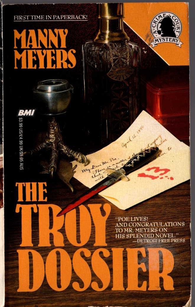 Manny Meyers  THE TROY DOSSIER front book cover image