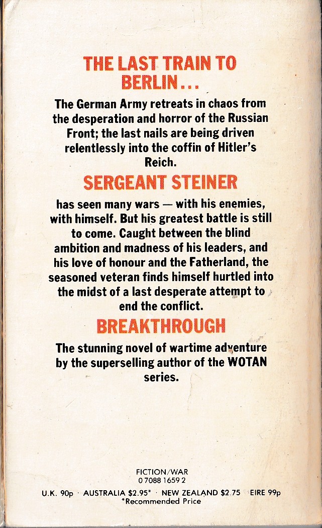 Leo Kessler  BREAKTHROUGH magnified rear book cover image