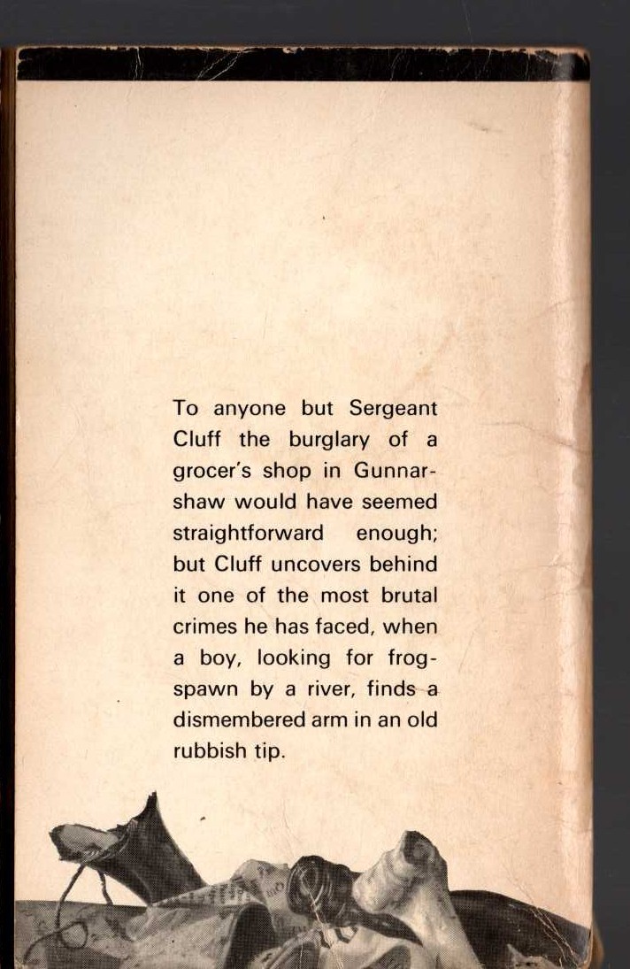 Gil North  MORE DEATHS FOR SERGEANT CLUFF magnified rear book cover image