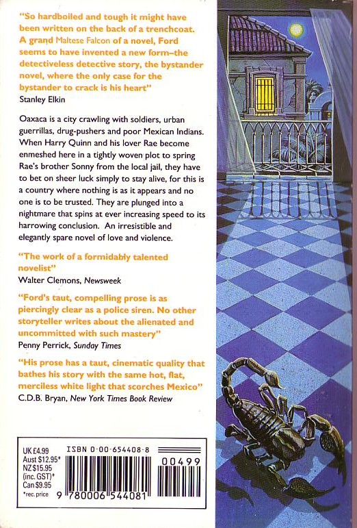 Richard Ford  THE ULTIMATE GOOD LUCK magnified rear book cover image