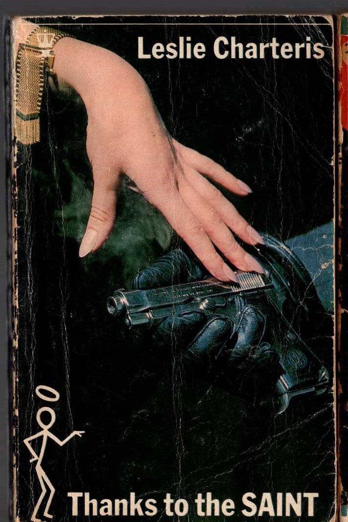 Leslie Charteris  THANKS TO THE SAINT front book cover image