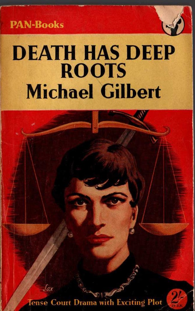 Michael Gilbert  DEATH HAS DEEP ROOTS front book cover image