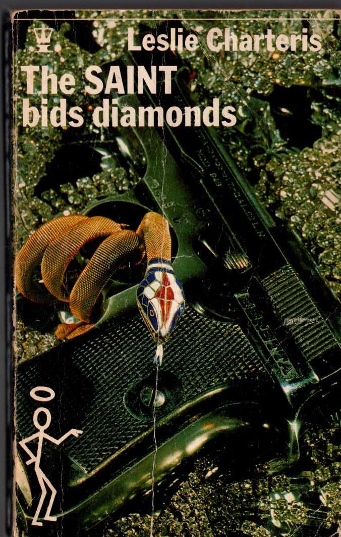 Leslie Charteris  THE SAINT BIDS DIAMONDS front book cover image