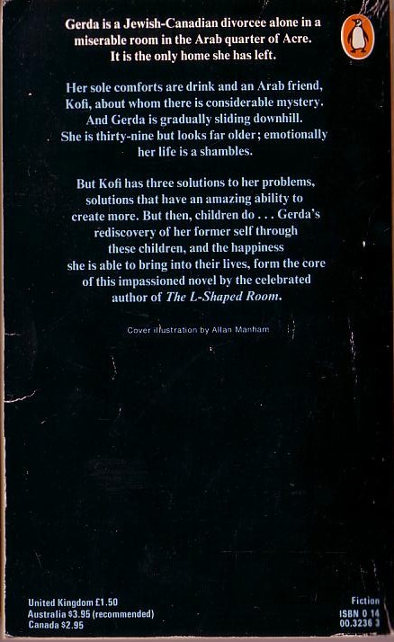 Lynne Reid Banks  CHILDREN AT THE GATE magnified rear book cover image