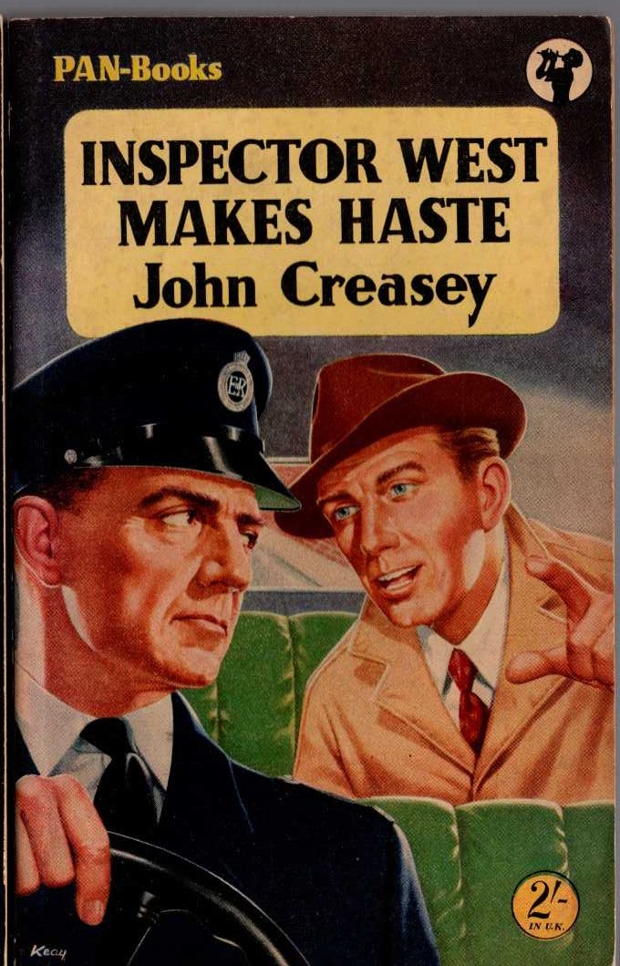 John Creasey  INSPECTOR WEST MAKES HASTE front book cover image