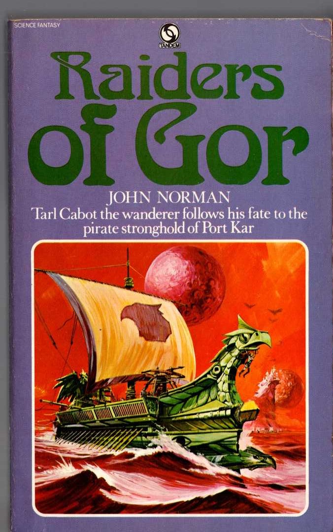 John Norman  RAIDERS OF GOR front book cover image