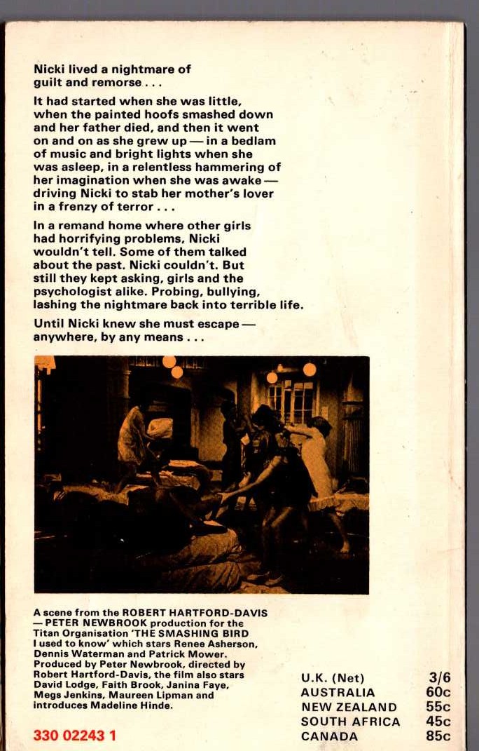 John Burke  THE SMASHING BIRD I USED TO KNOW (Film tie-in) magnified rear book cover image