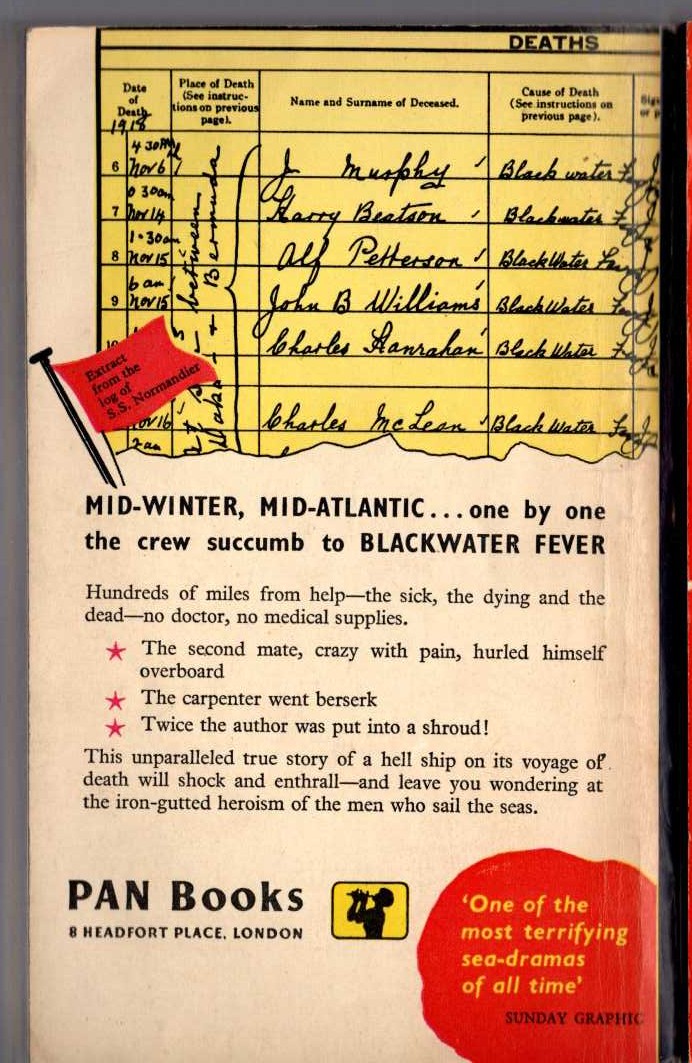 H.L. Tredree  BLACKWATER magnified rear book cover image