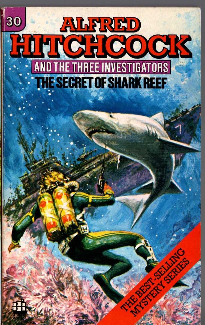 Alfred Hitchcock (introduces_The_Three_Investigators) THE SECRET OF SHARK REEF front book cover image