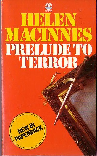 Helen MacInnes  PRELUDE TO TERROR front book cover image