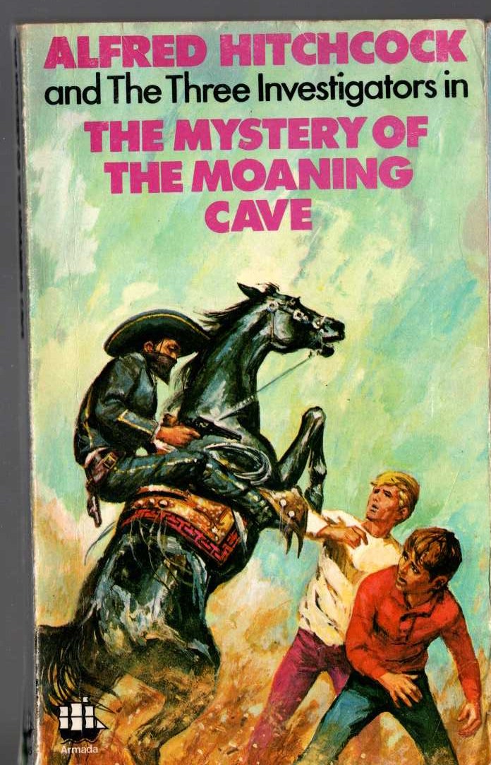 Alfred Hitchcock (introduces_The_Three_Investigators) THE MYSTERY OF THE MOANING CAVE front book cover image