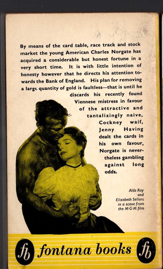 John Brophy  THE DAY THEY ROBBED THE BANK OF ENGLAND magnified rear book cover image