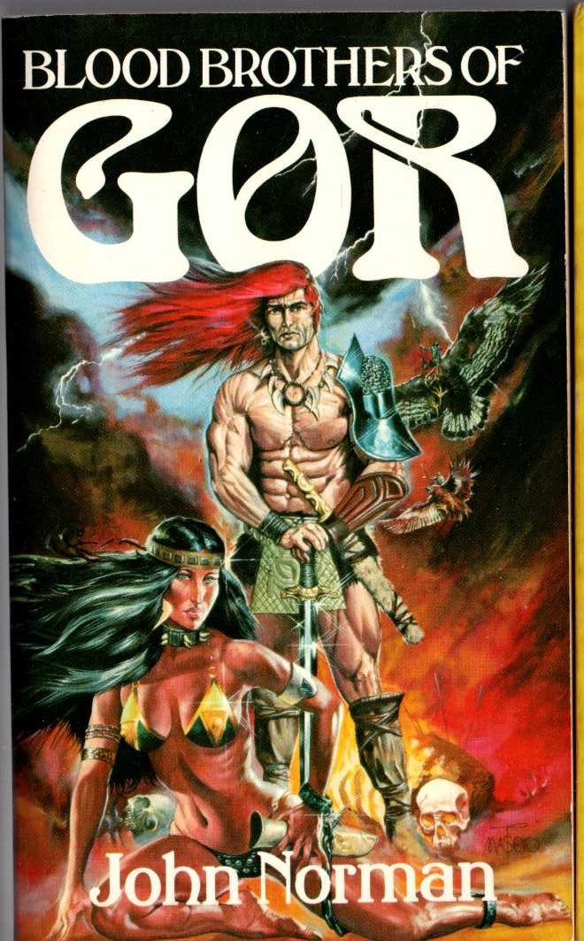 John Norman  BLOOD BROTHERS OF GOR front book cover image