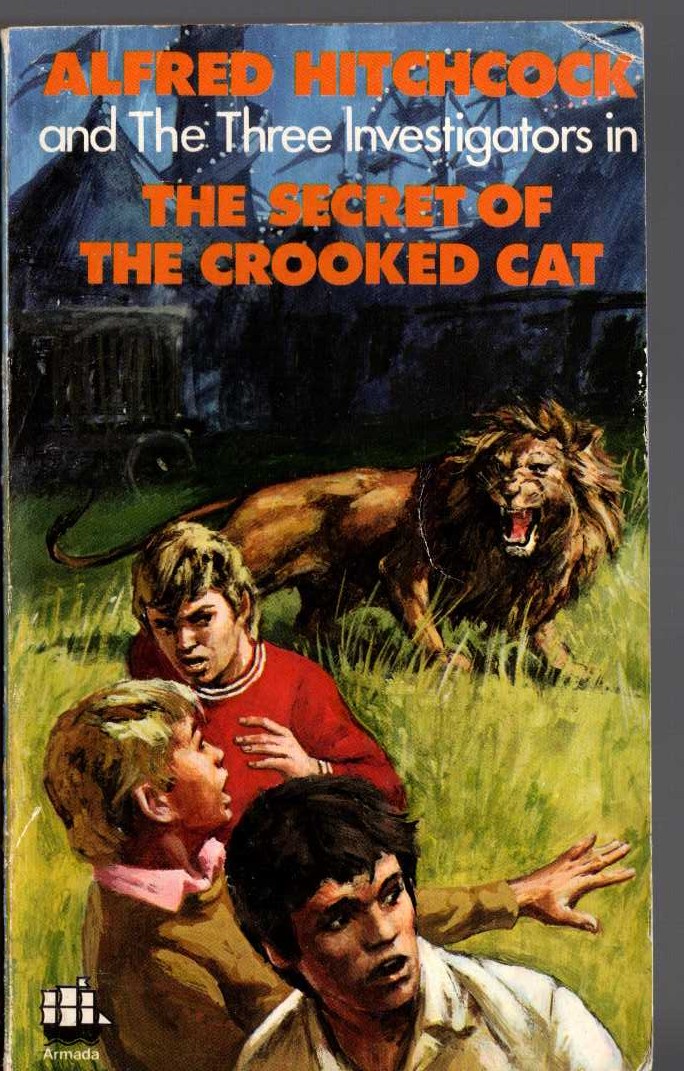 Alfred Hitchcock (introduces_The_Three_Investigators) THE SECRET OF THE CROOKED CAT front book cover image