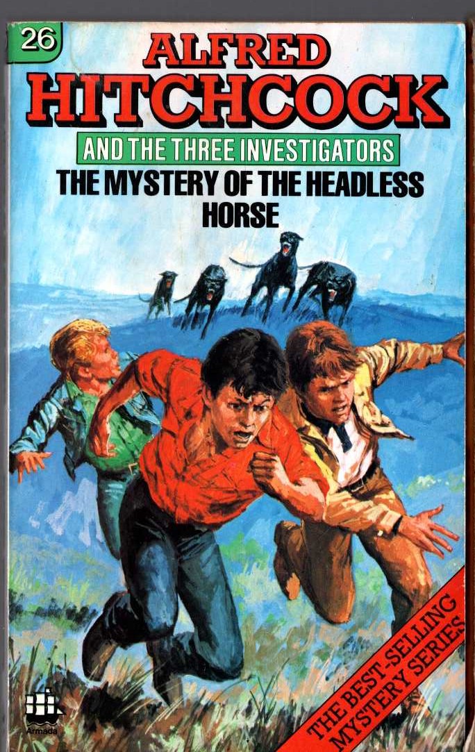 Alfred Hitchcock (introduces_The_Three_Investigators) THE MYSTERY OF THE HEADLESS HORSE front book cover image
