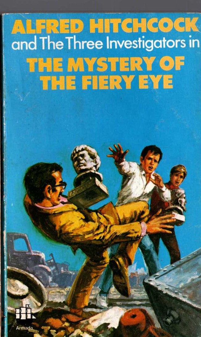 Alfred Hitchcock (introduces_The_Three_Investigators) THE MYSTERY OF THE FIERY EYE front book cover image