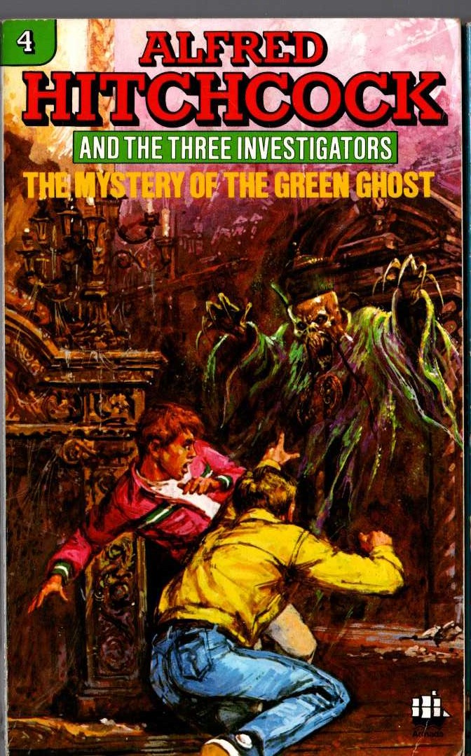 Alfred Hitchcock (introduces_The_Three_Investigators) THE MYSTERY OF THE GREEN GHOST front book cover image