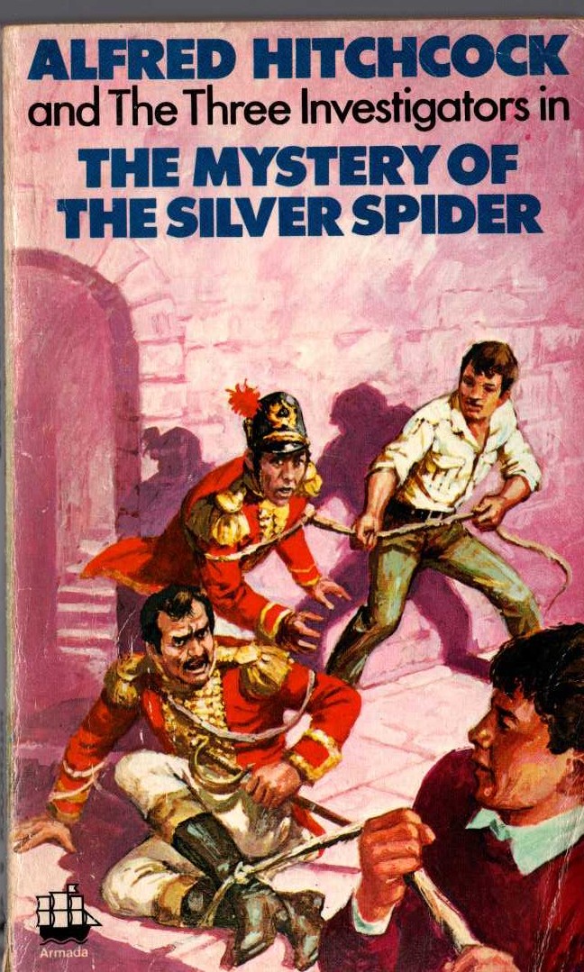 Alfred Hitchcock (introduces_The_Three_Investigators) THE MYSTERY OF THE SILVER SPIDER front book cover image