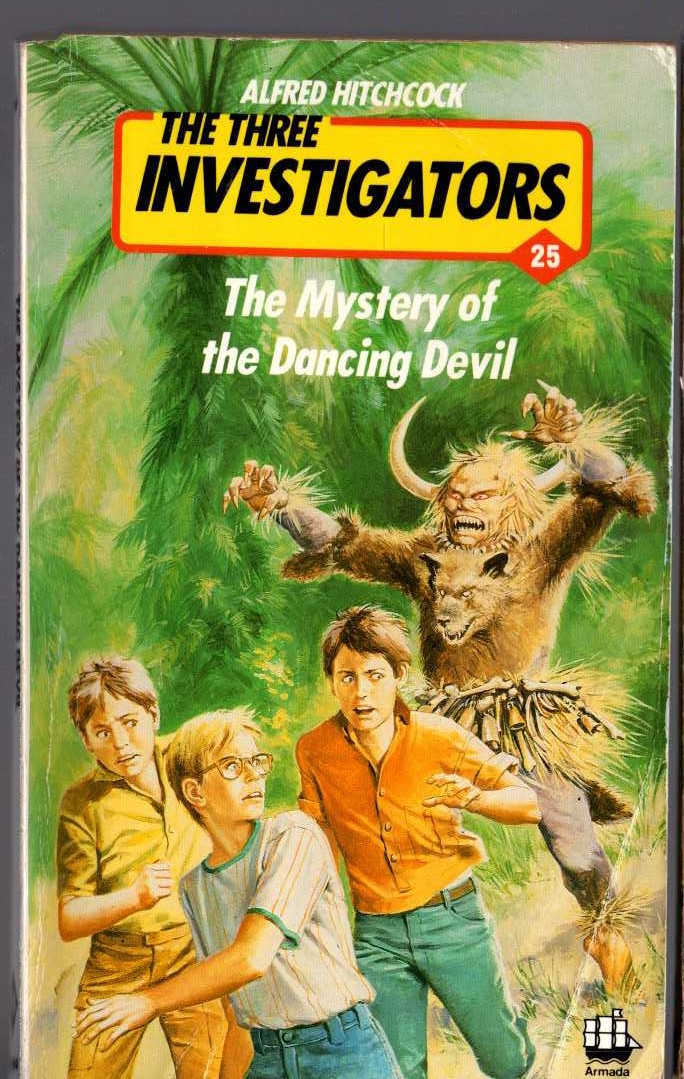Alfred Hitchcock (introduces_The_Three_Investigators) THE MYSTERY OF THE DANCING DEVIL front book cover image